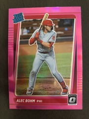 2021 Panini Donruss Optic Rated Rookie Pink Prizm #35 Alec Bohm Philadelphia